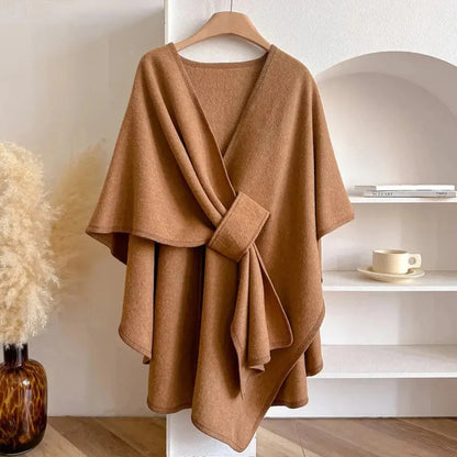 Long châle poncho